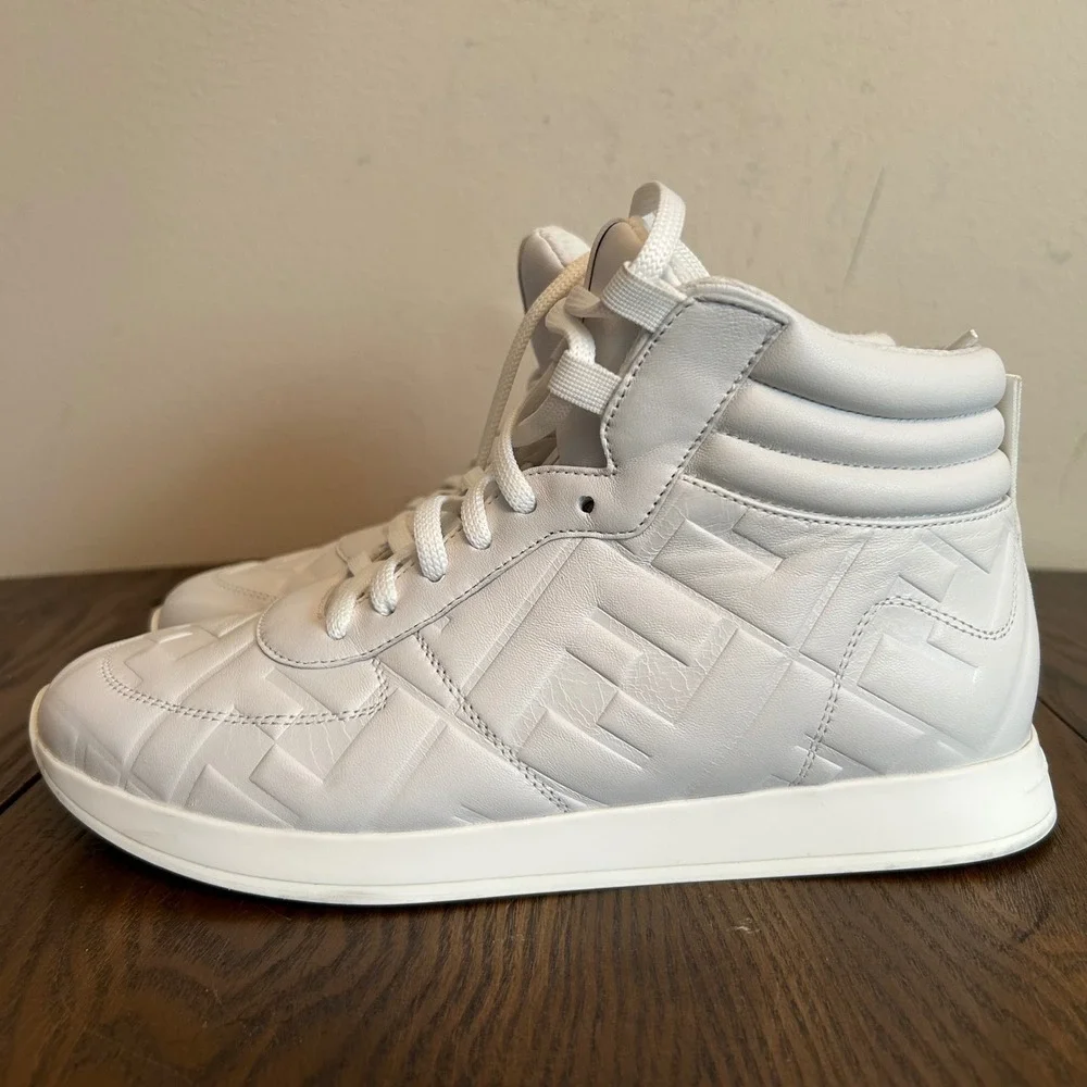 Fendi Sneakers‎ High-Top White Womens 37/7